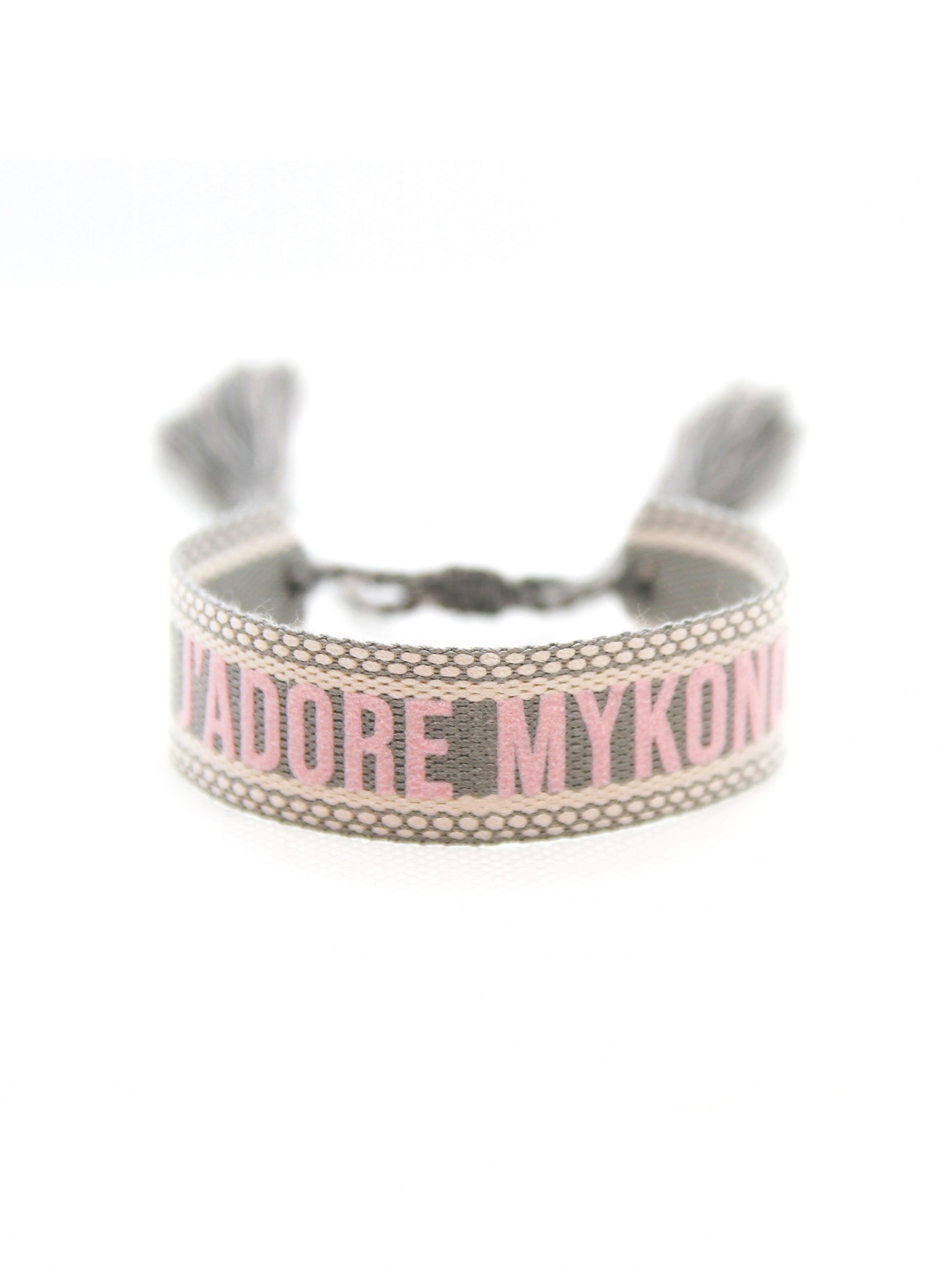 Philia Woven Wristband J' Adore Mykonos Grey